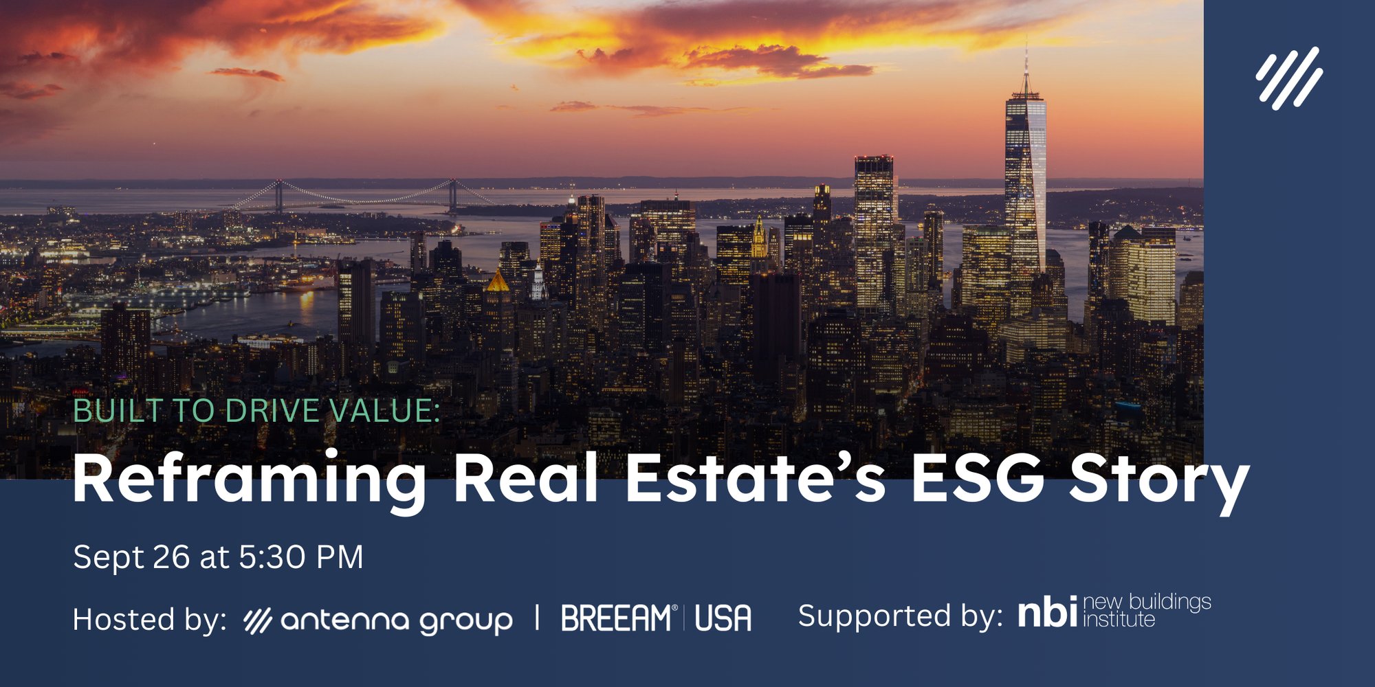 Built to Drive Value - Reframing Real Estates ESG Story Graphic